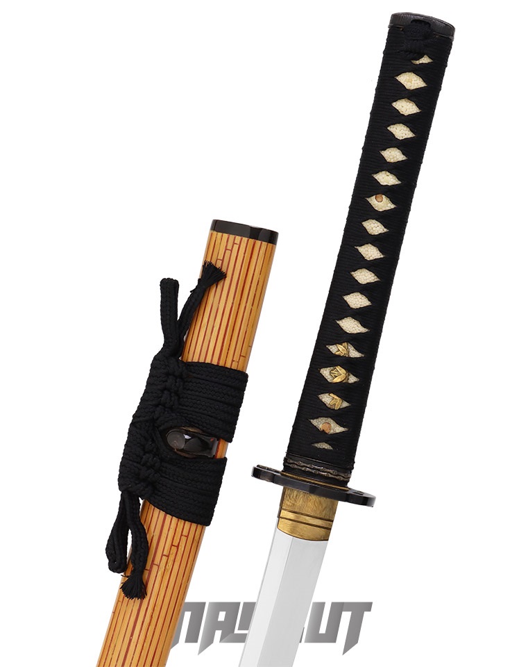 模造刀 ZS-9239銀竹.藤鞘1095高碳鋼燒刃-武士刀│武士刀I 打刀I 太刀