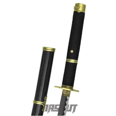 海賊王(三代鬼徹)金紅柄黑鞘-動漫刀│電玩I 動漫刀- 宏均國際/MASCUT
