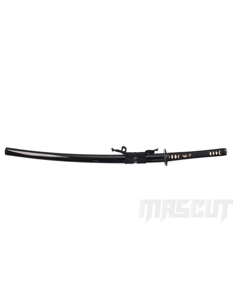 ZS-654BK燕尾劈手工花紋鋼/黑-武士刀│武士刀I 打刀I 太刀- 宏均國際