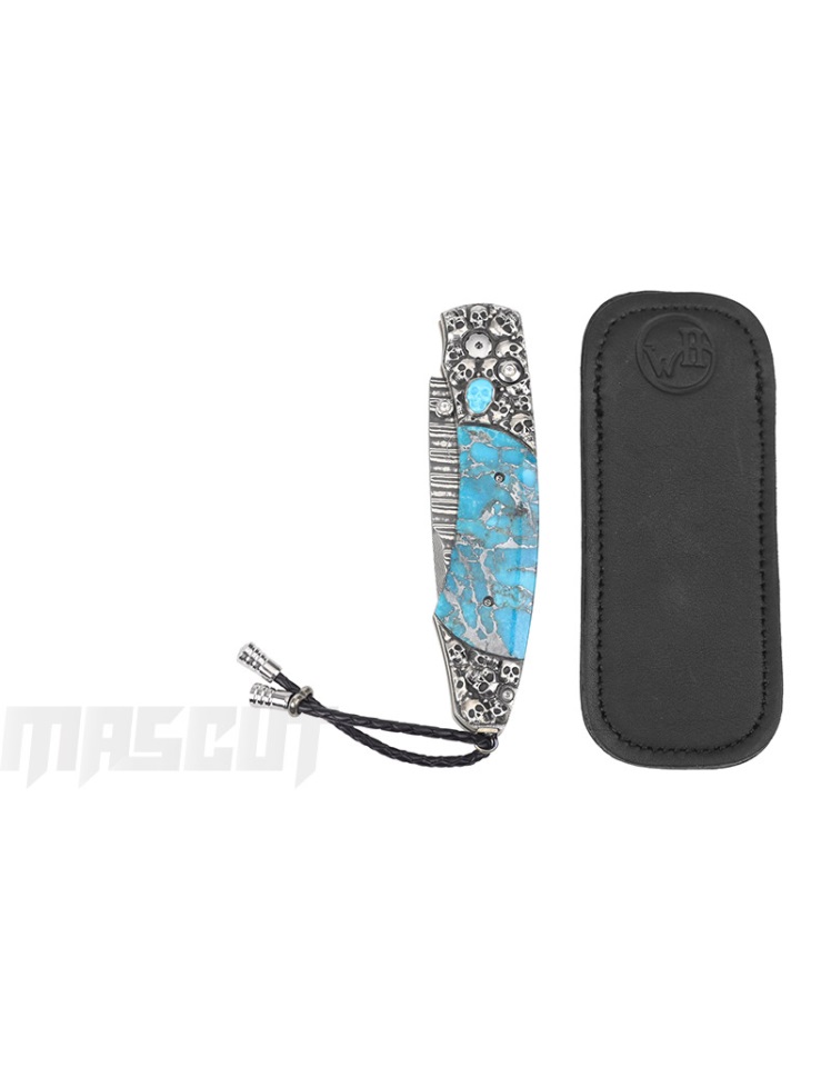 御守刀 【雪笹文蒔繪守刀】 日本HIGONOKAMI 肥後守定駒- 黑色特別版(圓