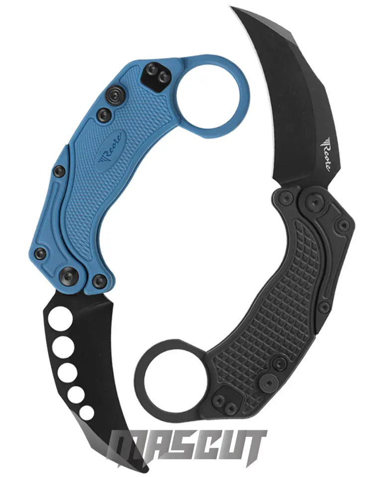 Reate X Exoskeleton EXO-K Karambit 重力刀系統/黑色鋁柄+石洗N690刃