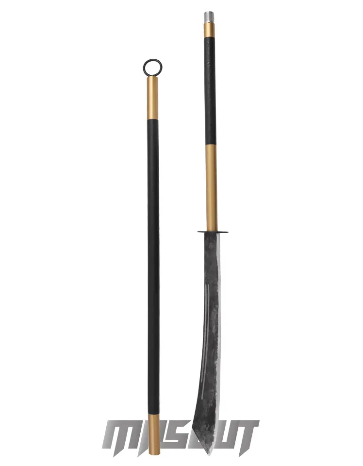 ZSJ-L-2 武術朴刀斜頭(銅裝兩節)-長兵器│長兵器- 宏均國際/MASCUT世界名刀