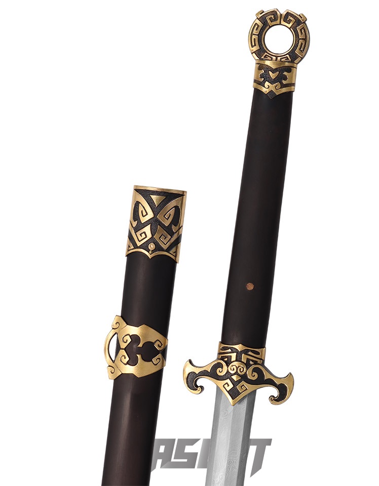 短刀，古銅製，「建安二年永寶」，時代物 短刀，古銅製，「建安二年永