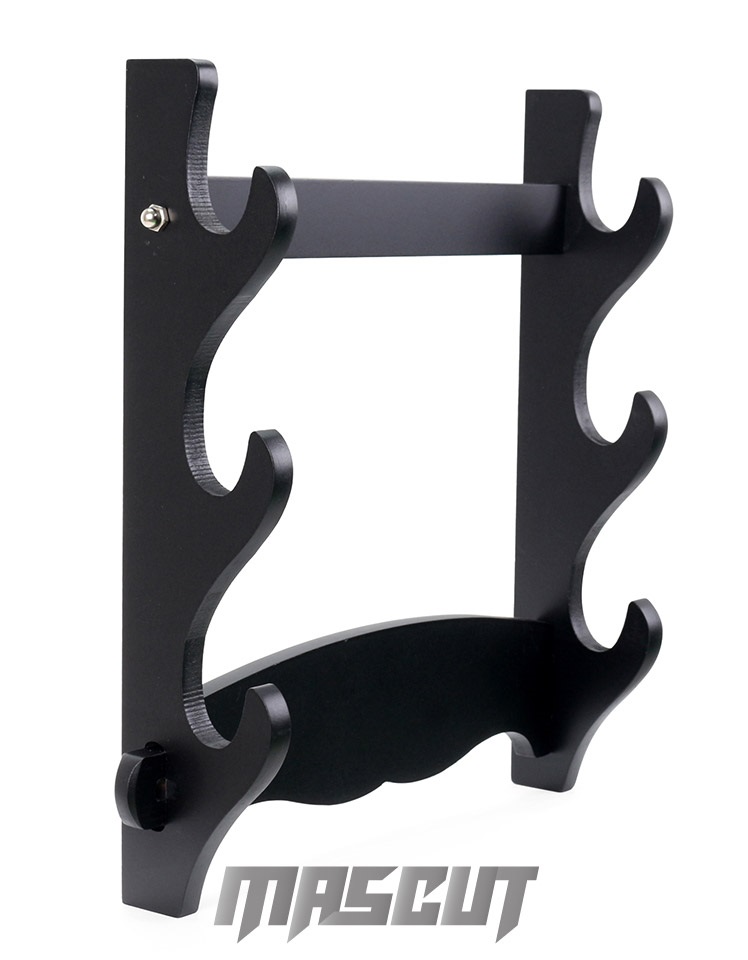 B3 黑木壁掛/三層橫式-刀架│商品展示架- 宏均國際/MASCUT世界名刀