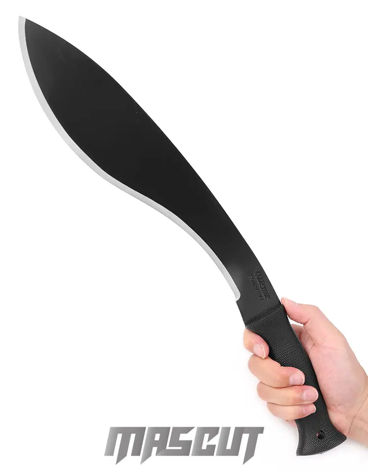 中金曲刃環首片手刀 古兵器 武具　刀装具　日本刀　模造刀 居合刀   短刀 COLD STEEL KUKRI MACHETE 喀爾克開山刀(含套)-固定刀│戶外刀- 宏均
