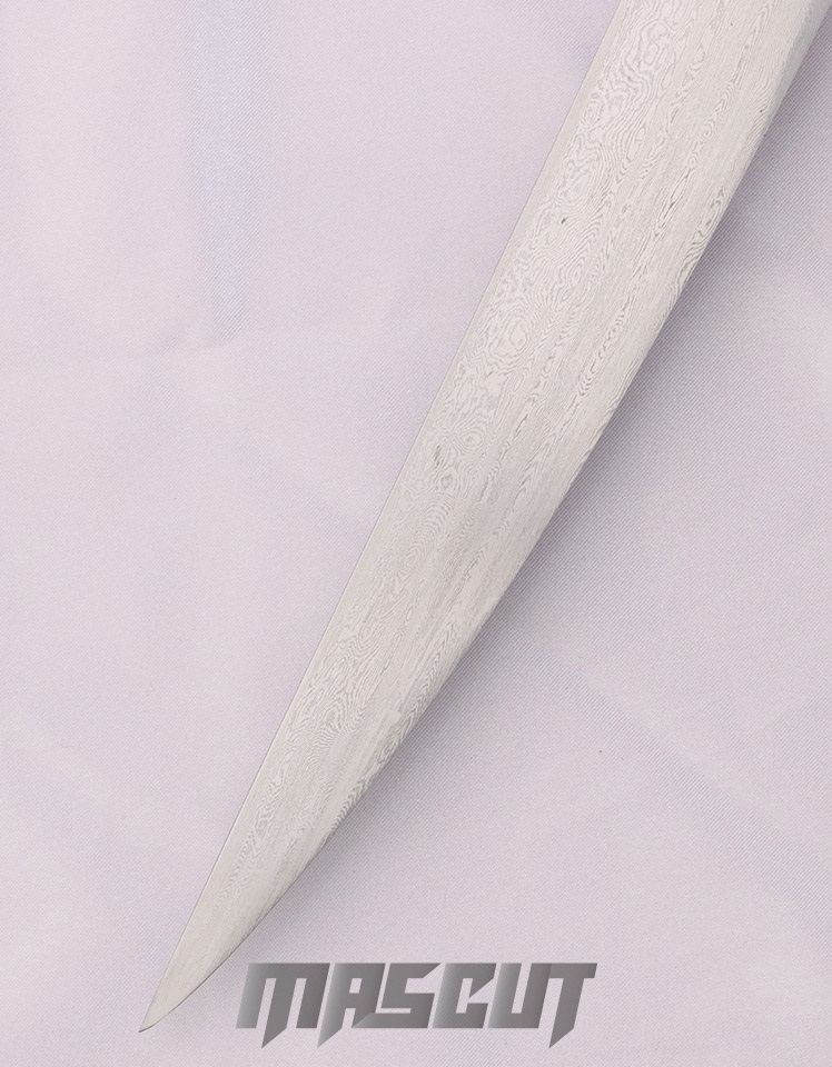 繡春刀(丁修苗刀)黑檀木.花紋鋼-中國刀│中國刀- 宏均國際/MASCUT世界名刀